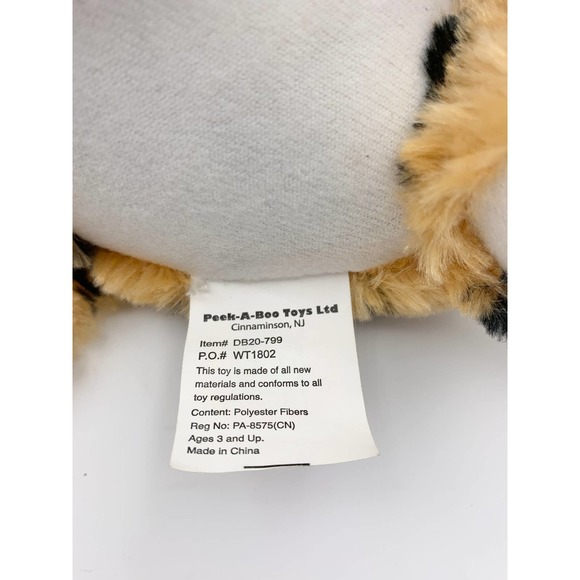 Peek A Boo Toys Jungle Leopard Plush Stuffed Animal 10", DB20-799, FAST SHIPPING - Picture 7 of 7